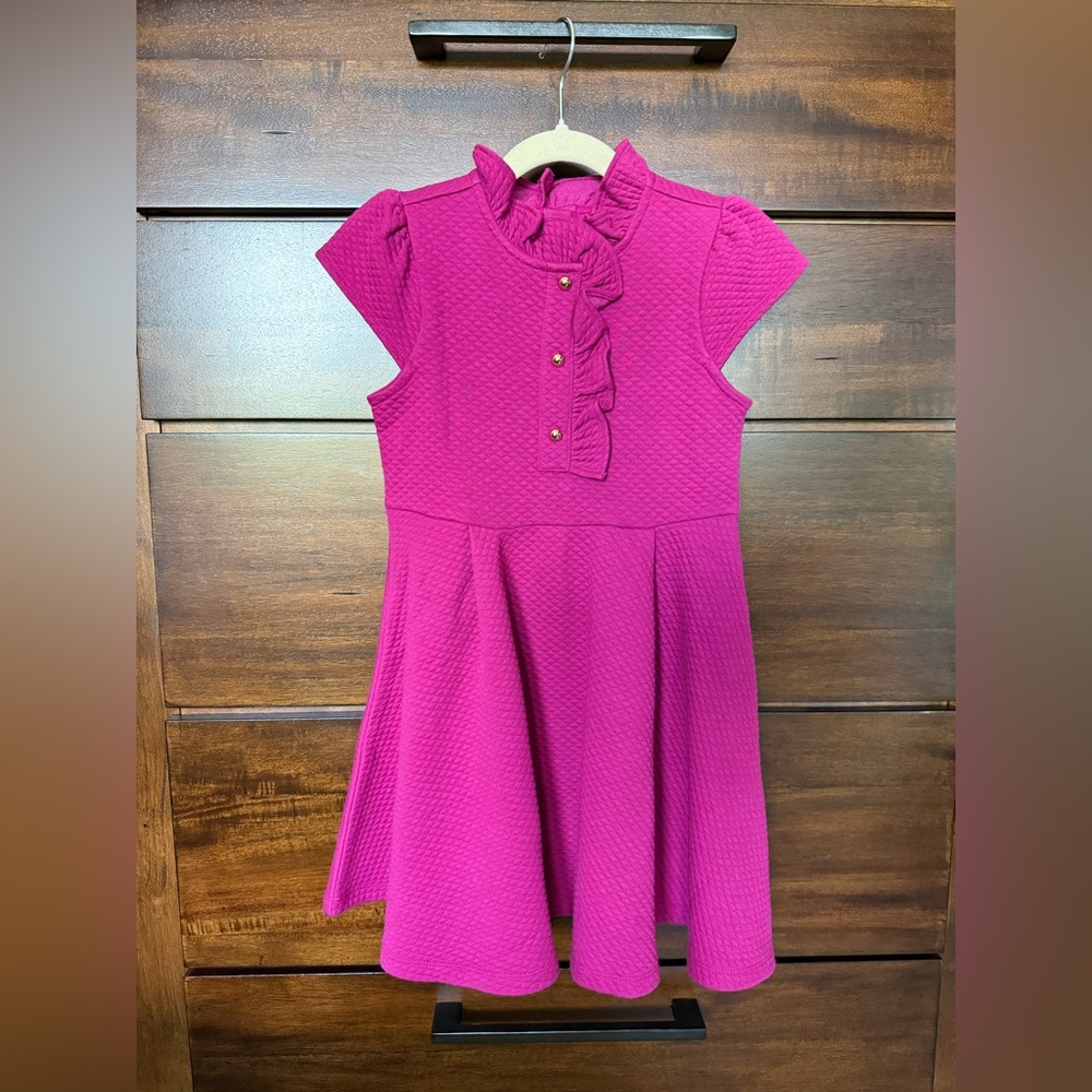 Janie and Jack Ruffle Quilted Dress Size 6